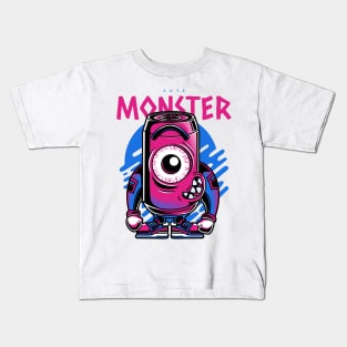 One Eyed Cute Monster Kids T-Shirt